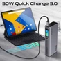 Універсальна мобільна батарея Promate Titan-130 130W 20000mAh Gray - зменшене зображення 10