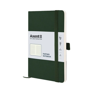 Блокнот Axent Partner Soft Skin 125x195 мм 96 аркушів у клітинка Зелений (8616-23-A) зображення 1