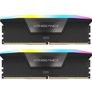 Модуль пам'яті для комп'ютера DDR5 64GB (2x32GB) 6000 MHz Vengeance RGB Corsair (CMH64GX5M2B6000C38) зображення 1