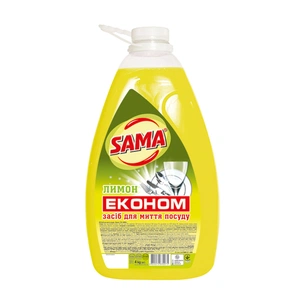 Засіб для ручного миття посуду Sama Лимон 4 кг (4820270630075) зображення 1
