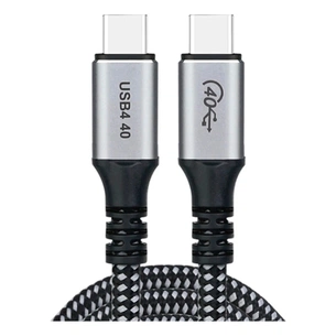 Дата кабель USB-C to USB-C 1.2m USB4.0 Gen3 240W (8K HDR) Choetech (XCC-1040-GY) зображення 1