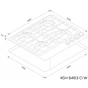 Варочна поверхня Kernau KGH 6463 CI W - зменшене зображення 2
