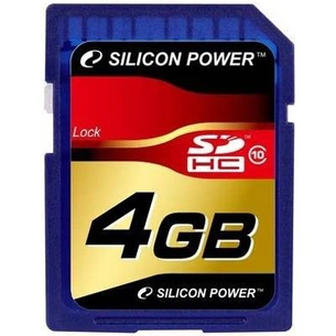 Карта пам'яті Silicon Power 4Gb SDHC class 10 (SP004GBSDH010V10) зображення 1