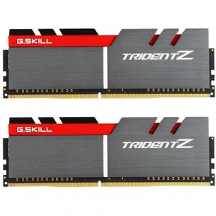 Модуль пам'яті для комп'ютера DDR4 16GB (2x8GB) 3200 MHz Trident Z Silver H/ Red G.Skill (F4-3200C16D-16GTZB) зображення 1