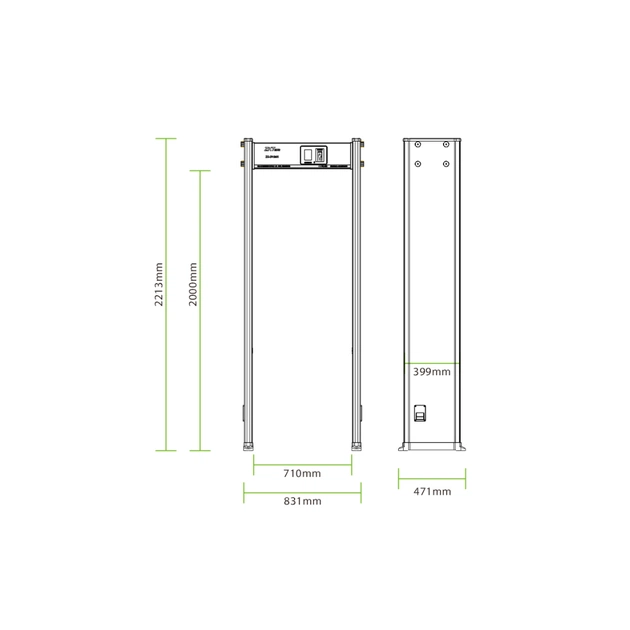 Металошукач ZKTeco ZK-D1065 - picture 4