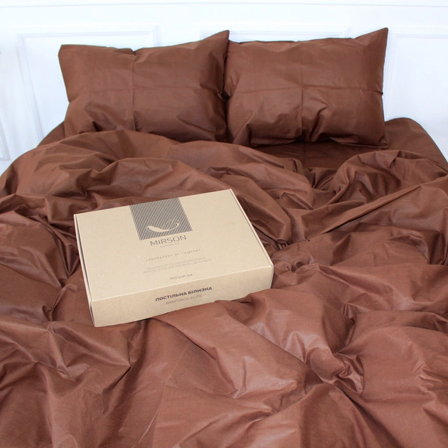 Постільна білизна MirSon Ranforce Elite 19-1217 Chocolate perla 160х220 (2200004697383) - зображення 1