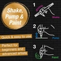 Набір маркерів Faber-Castell акрилові двобічні Black Edition Shake & Paint Acrylic Marker, 6 кольорів металіків (33049) - зменшене зображення 4