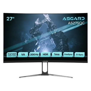 Монітор ASGARD Gaming 27" AS275QC VA Black Curved 200Hz зображення 1