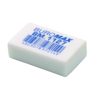 Гумка Buromax прямокутна, 31х19х9 мм біла (BM.1127) зображення 1