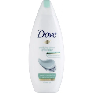 Гель для душу Dove Очищення із зеленою глиною 250 мл (8717163684818) зображення 1