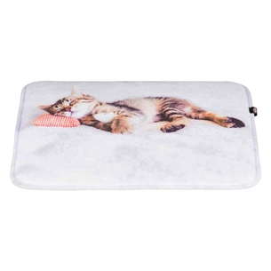 Матрац для тварин Trixie Nani 40х30 см сірий з кішкою (4057589371263) зображення 1