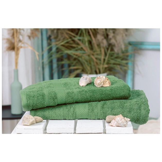 Рушник MirSon набір банний 5009 SoftNess Military 50x90, 70x140 (2200003183016) - изображение 1