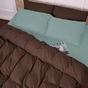 Постельное белье MirSon 006-003 Menthol/Brown Фланель 2x143x210 Семейный (2200009661402) - уменьшенное изображение 7