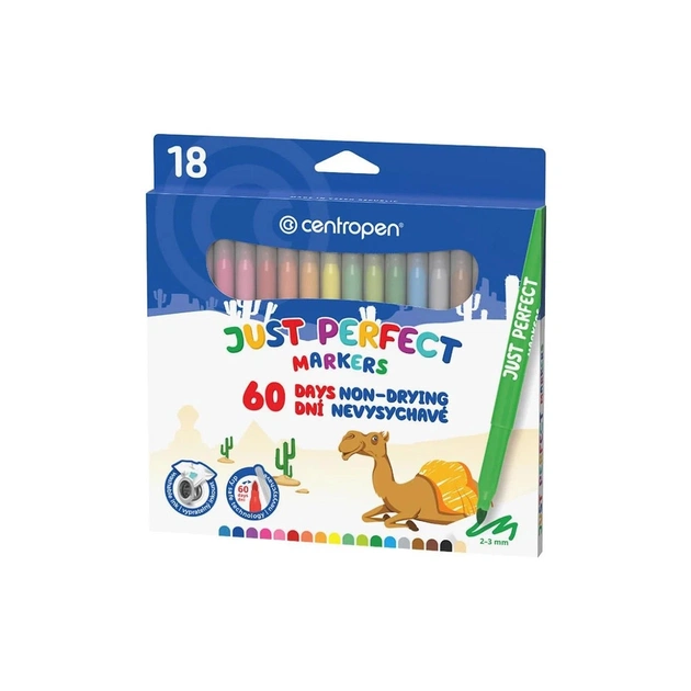 Фломастеры Centropen 2510 Perfect, 18 colors (2510/18) - изображение 1