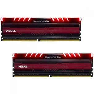 Модуль пам'яті для комп'ютера DDR4 16GB (2x8GB) 3000 MHz Delta Red LED Team (TDTRD416G3000HC16ADC01) зображення 1