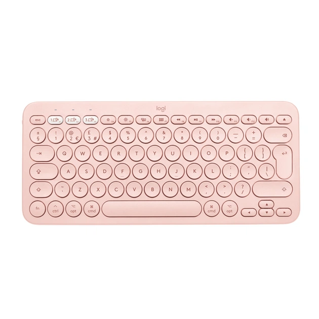 Клавіатура Logitech K380 Multi-Device Bluetooth UA Rose (920-009867) - изображение 1