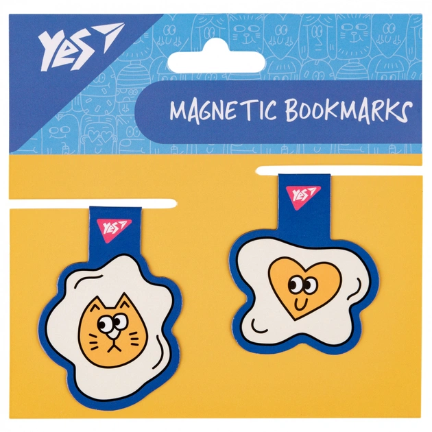 Закладки для книг Yes магнітні Stand with Ukraine, 2шт, блакитні (708124) - picture 2