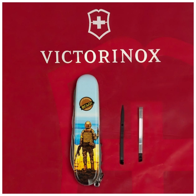 Ніж Victorinox Climber Ukraine 3D Марка русскій воєнний корабль ВСЬО (1.3703.3.T3120h) - зображення 6