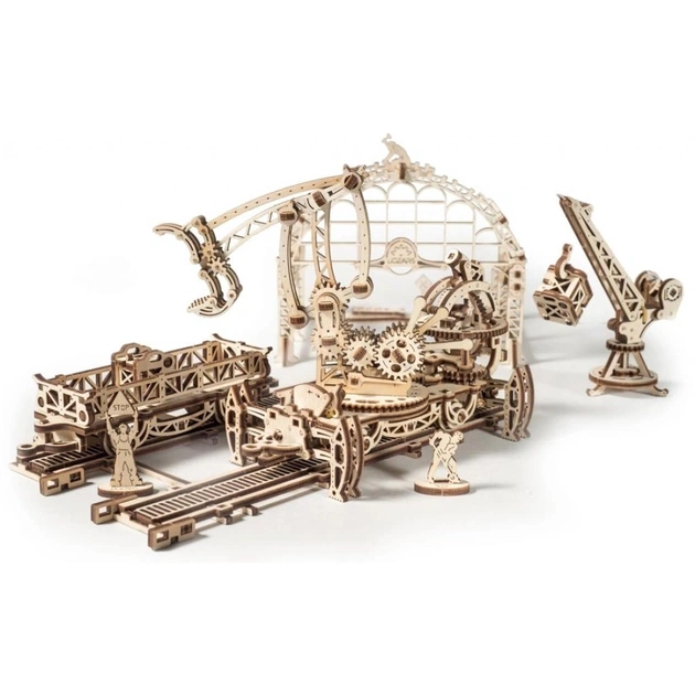 Збірна модель Ugears механічний Маніпулятор на рейках (70032) - зображення 1