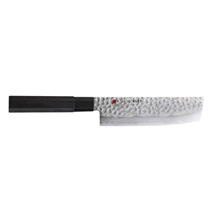 Кухонний ніж Kasumi Kuro Damascus Nakiri 165 mm (K-36017) зображення 1