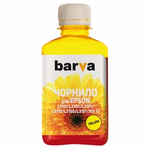 Чорнило Barva EPSON L1110/L3100 (103) 180мл YELLOW (E103-698) зображення 1