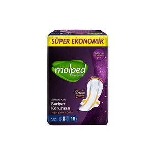 Гігієнічні прокладки Molped SuperNight Long 28 см 18 шт. (8690536829163) зображення 1