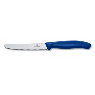 Кухонний ніж Victorinox SwissClassic для овочів 11 см, хвилясте лезо, синій (6.7832) зображення 1