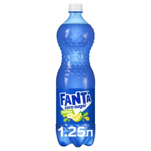 Напій Fanta Zero Sugar Shokata Безалкогольний сильногазований соковмісний 1.25 л (5449000323750) зображення 1