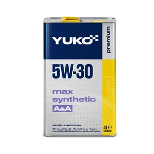 Моторна олива Yuko MAX SYNTHETIC A&A 5W-30 4л (4823110401521) зображення 1