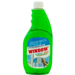 Засіб для миття скла Window Plus З оцтовою кислотою запаска 500 мл (4820167000455) зображення 1