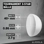 М'ячик для настільного теніса Joola Tournament 40+ 12 шт (44322) (930812) - зменшене зображення 3