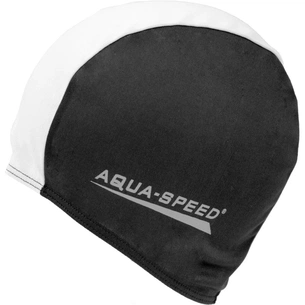 Шапка для плавання Aqua Speed Polyester Cap 091-57 5765 чорний, білий Уні OSFM (5908217657657) зображення 1