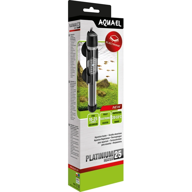 Акваріумний обігрівач AquaEl Platinum 25 Вт з електронним термостатом 20.5 см (5905546314466) - picture 2