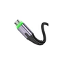 Дата кабель USB 2.0 AM to Micro 5P 2.0m 2.4A LED black Essager (EXCM-XGA0G) - зменшене зображення 2