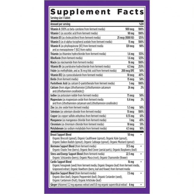 Мультивітамін New Chapter Щоденні Мультівітаміни для Жінок 40+, Every Woman's, 24 таб (NC0365) - зображення 2