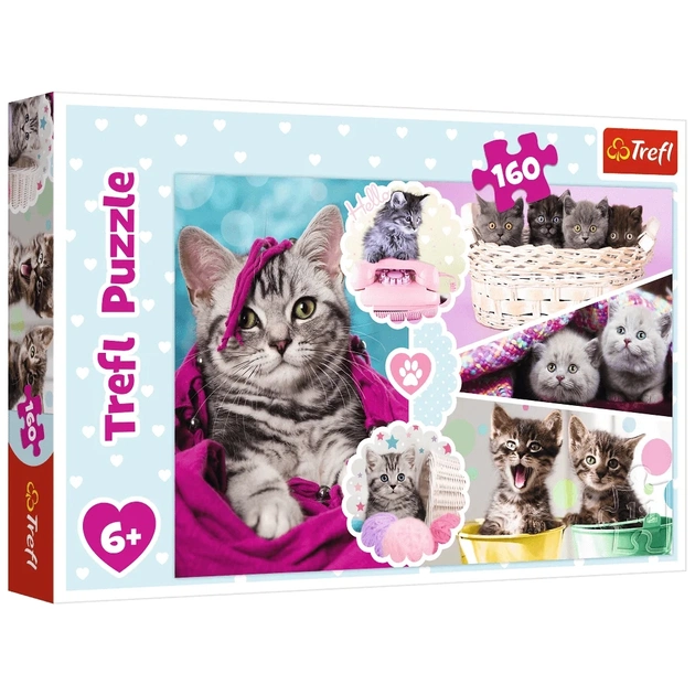 Пазл Trefl Милые котята 160 элементов (5900511153712) - изображение 1