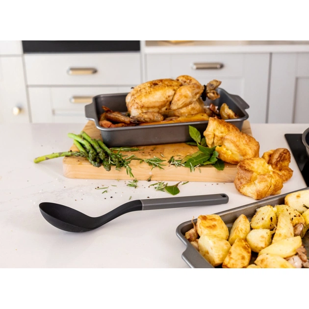 Ложка поварская KitchenAid Classic для сервірування 34 см сірий (KHA003OHCHGG) - изображение 3