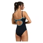 Купальник Arena Tania Clip Back Swimsuit One P 005974-580 чорний, блакитний 40 (3468336865095) - зменшене зображення 2