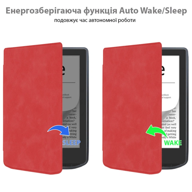 Чохол до електронної книги BeCover Smart Case PocketBook 629 Verse / 634 Verse Pro 6" Red (710979) - picture 3