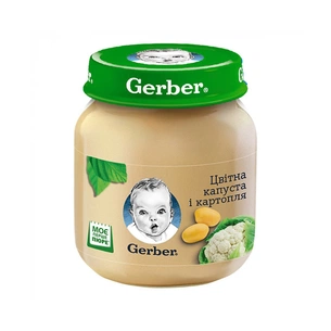 Дитяче пюре Gerber Кольорова капуста і картопля, 130 г (5900452078761) зображення 1