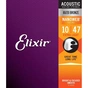 Струни для гітари Elixir 11002 Nanoweb 80/20 Bronze Acoustic Extra Light (10-47) (240666) - зменшене зображення 1