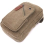 Сумка Vintage Чоловіча через плече з текстилю Оливкова (21231) - зменшене зображення 3