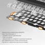 Клавіатура Ajazz AK820 V2 Coconut Flake Switch Wireless/Bluetooth/USB UA Purple/White/Blue (AK820-V2-CF-PWB) - зменшене зображення 11