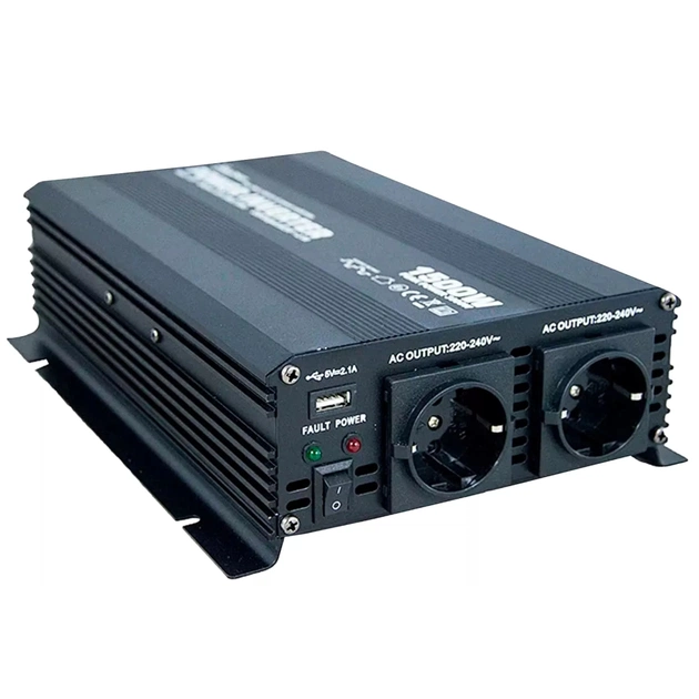 Автомобільний інвертор AMiO 340143 NM1.5K-1500W (00-00001127) - изображение 1