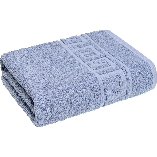 Рушник Home Line махровий бордюрний (сіро-блакитний) 400 гр/м2, 40х70 см (179743) - изображение 1