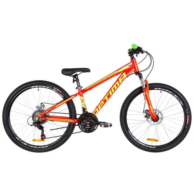 Велосипед Optimabikes 26" MOTION AM DD рама-13" 2019 червоно-салатовий (OPS-OP-26-140) - зображення 1