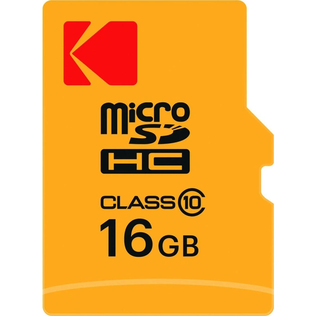 Карта пам'яті Kodak 16GB microSDHC class 10 UHS-I (EKMSDM16GHC10CJ60K) - зображення 1