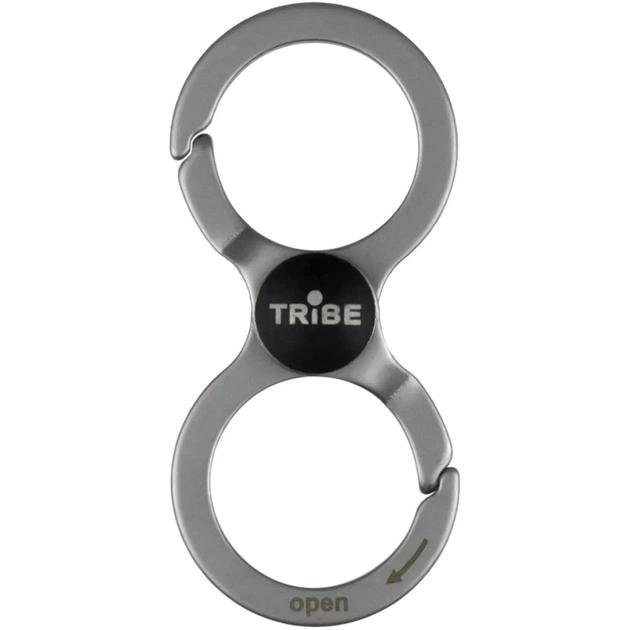 Карабин туристический Tribe Twin Lock (T-LB-0007-metal) - изображение 1