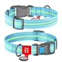 Нашийник для тварин WAUDOG Nylon з QR паспортом пластиковий фастекс Ш 15 мм Д 25-35 см блакитний (45622) - зменшене зображення 1