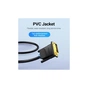Кабель мультимедийный DVI M to VGA M 1.5m 24+1pin black Vention (EABBG) - уменьшенное изображение 10